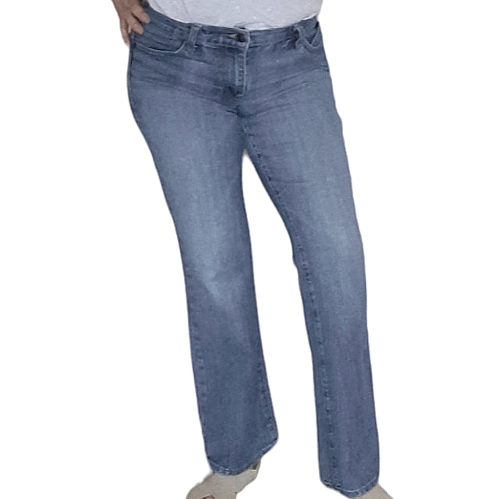OLD NAVY WOMENS LOW/MID RISE STRAIGHT LEG OFF BLUE DENIMS JEANS